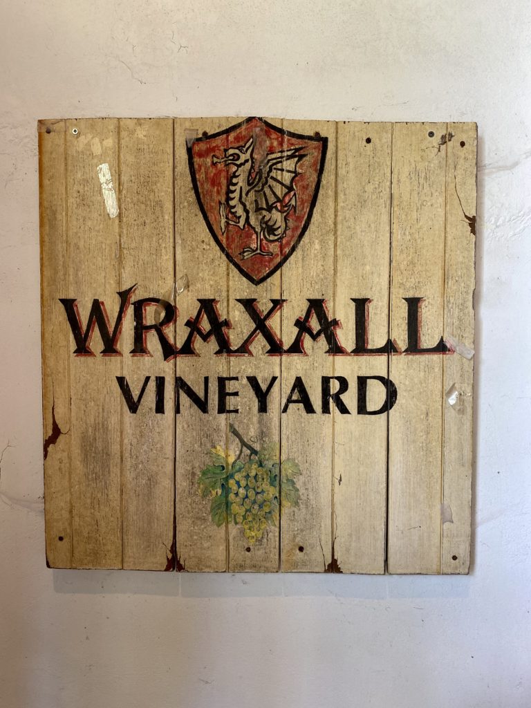 Old Branding fro Wraxall Vineyard