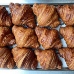 Tray of Croissants from The Angel Bakery in Abergavenny